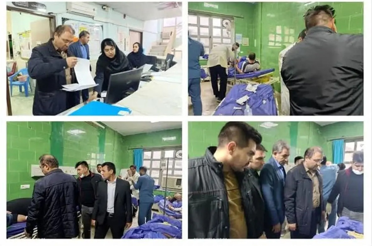 سوختگی 7 کارگر