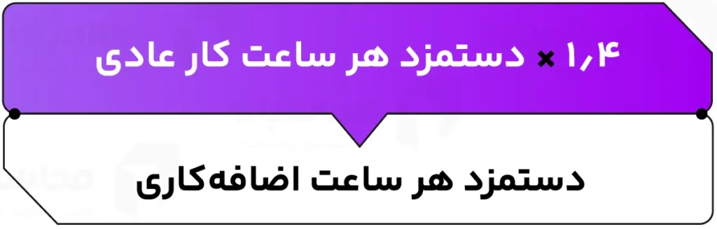 محاسبه دستمزد هر ساعت اضافهکاری