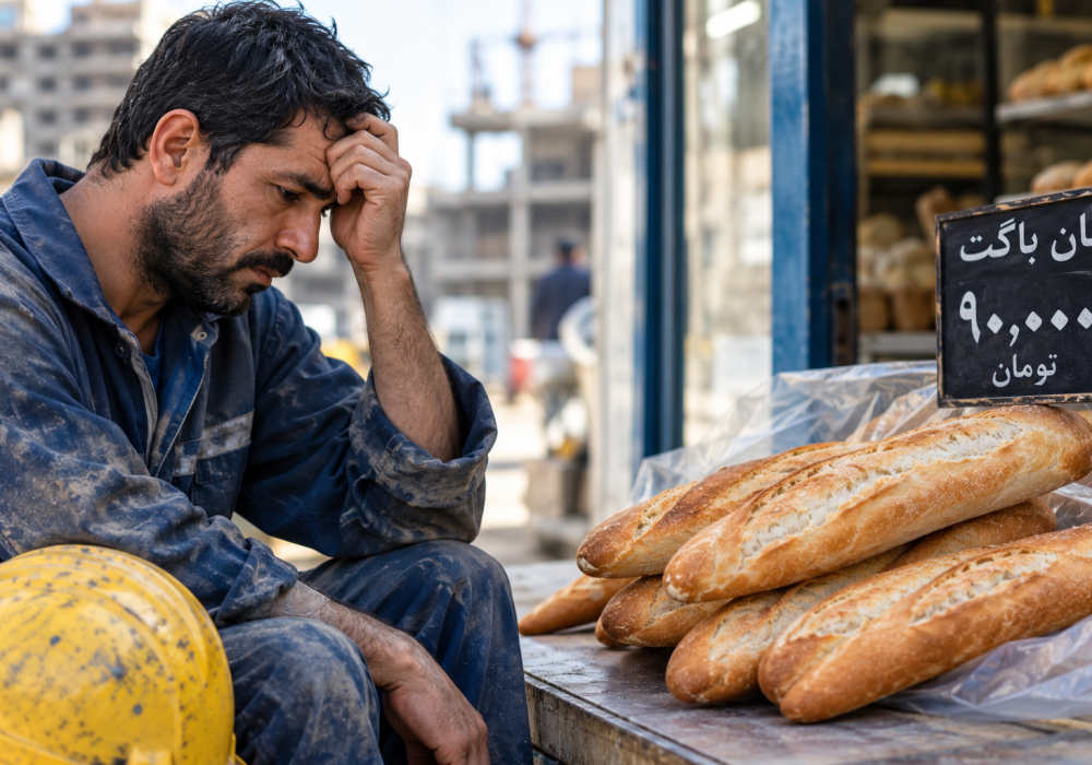 شوک معیشتی؛ ۷ نان باگت برابر با یک روز دستمزد کارگر شد!