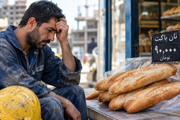 شوک معیشتی؛ ۷ نان باگت برابر با یک روز دستمزد کارگر شد!