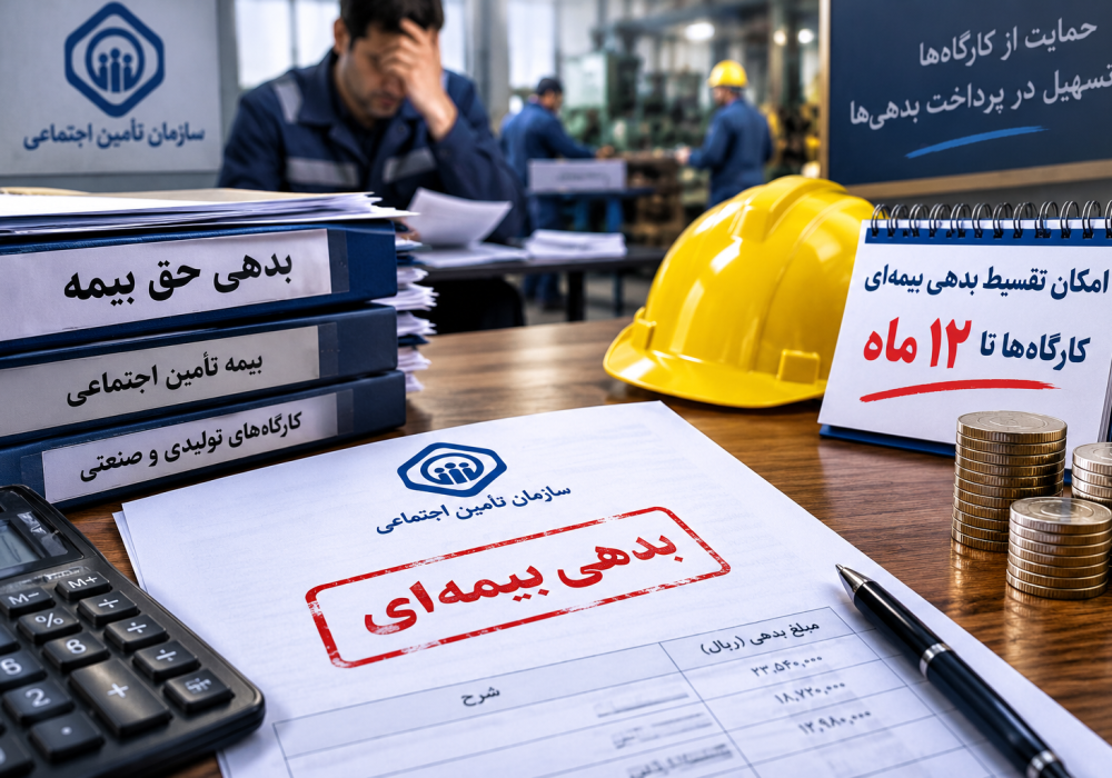 فرصت ۱۲ماهه برای پرداخت بدهی بیمه‌ای کارگاه‌ها؛ جزئیات اعلام شد