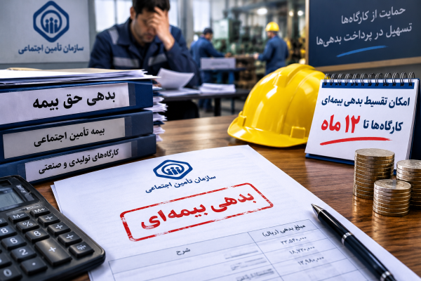فرصت ۱۲ماهه برای پرداخت بدهی بیمه‌ای کارگاه‌ها؛ جزئیات اعلام شد
